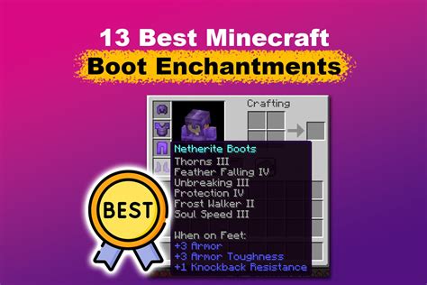 13 Best Minecraft Boots Enchantments [Ranked & Explained] - Alvaro ...