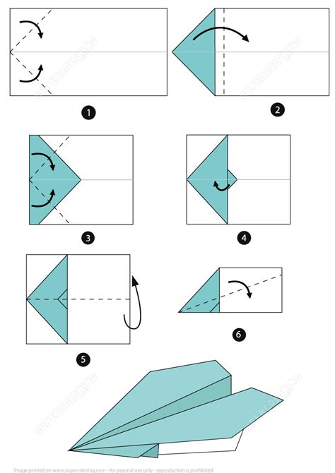 Origami Airplane Instructions | Free Printable Papercraft Templates