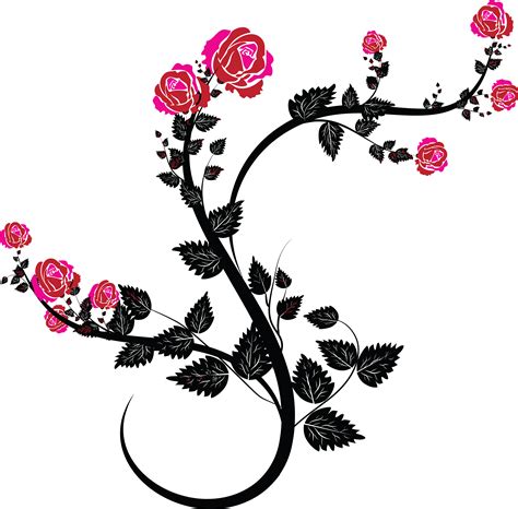 Rose Vine Drawing Clip art - Dussehra png download - 4000*3937 - Free ...