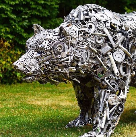 Artist Turns Nuts, Bolts, and Scrap Metal Into Life-Size Animal ...