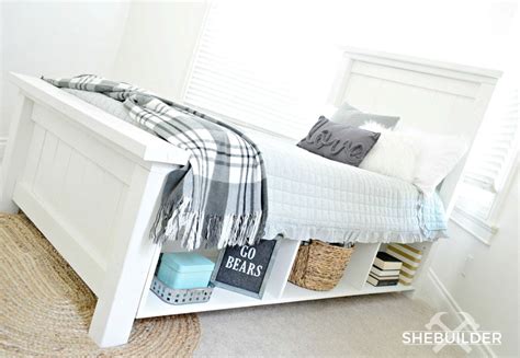 Farmhouse Storage Bed with Drawers (Twin and Full) | Ana White