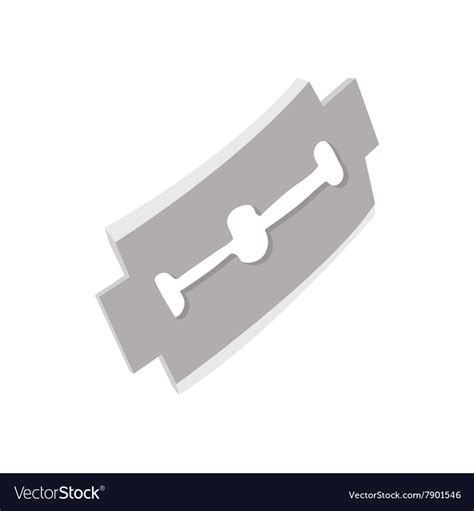 Razor blade icon in cartoon style Royalty Free Vector Image