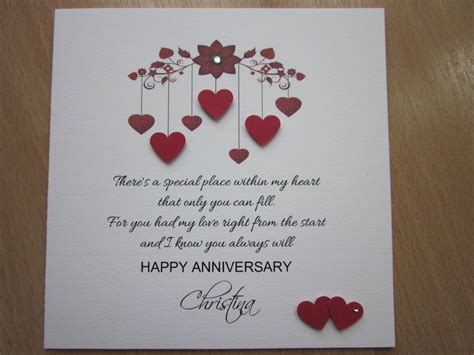 A Beautiful Personalised Handmade Anniversary, Engagement or Wedding ...