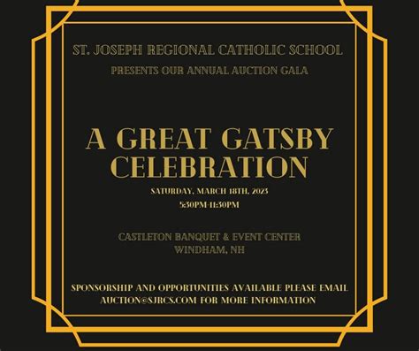 Great Gatsby Annual Auction Gala, Castleton Banquet and Conference ...