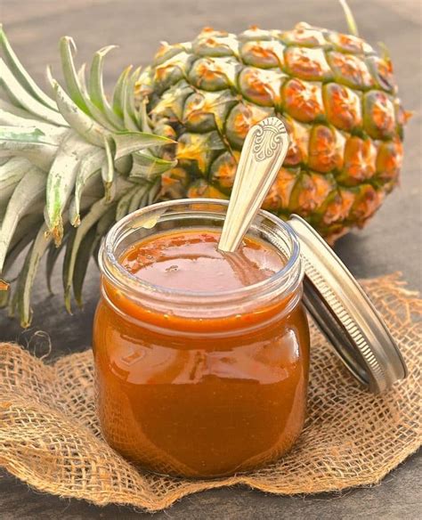 garlic-pineapple-sauce-6 | Pineapple sauce, Vegan condiments, Vegan sauces