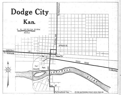 Dodge City Map 1880 - Blondy Sidonnie