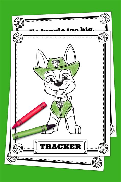 PAW Patrol Tracker Coloring Pack | Nickelodeon Parents