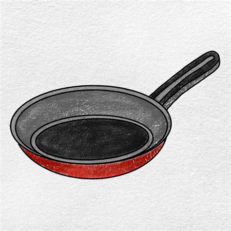 How to Draw a Frying Pan - HelloArtsy