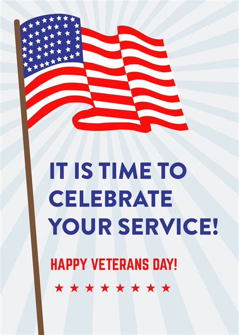 Veterans Day Card in PSD, Illustrator, SVG, JPG, EPS, PNG, Word ...