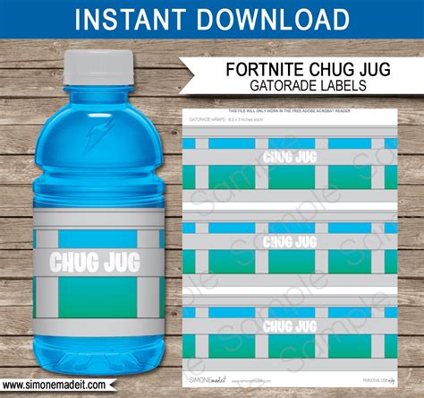 Free Chug Jug Printable - Printable Word Searches