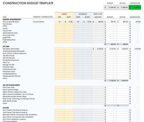 Excel Construction Management Templates (2023)