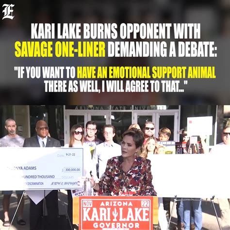 Kari Lake goes savage mode | Kari Lake scorched her opponent with this ...