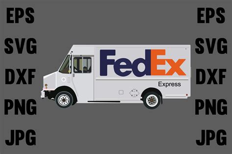 Fedex Truck Cartoon