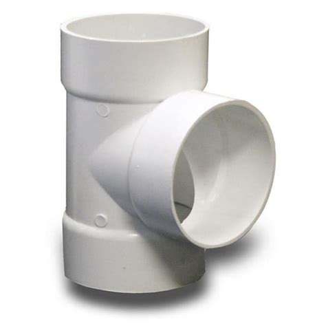 NDS 4-in Dia 90-Degree PVC Sewer Drain Sewer Tee in the Sewer Pipe ...