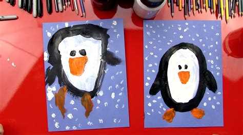 How To Paint A Penguin - Art For Kids Hub