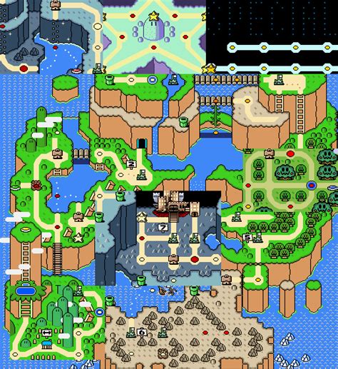 Super Mario World Map With Secrets - United States Map