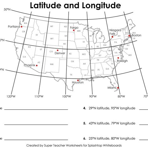 Printable United States Map With Longitude And Latitude Lines | Images ...