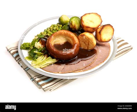 Roast Beef and Yorkshire Pudding Stock Photo - Alamy