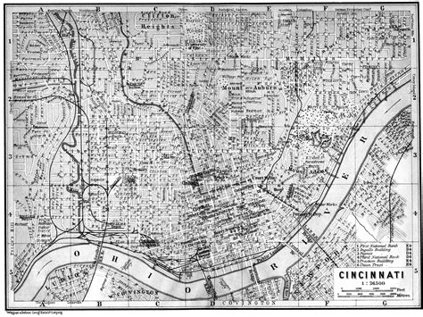 Cincinnati Map, Old Maps, City Photo, Aerial, Olds, Inspiration ...