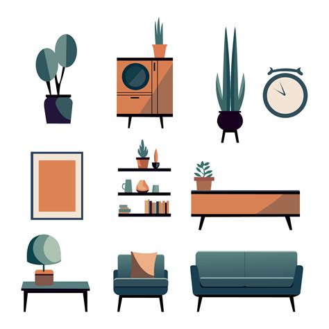 set of furniture icons vector illustration 36131601 Vector Art at Vecteezy