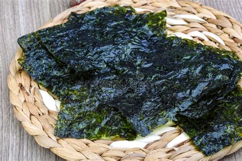 Nori seaweed sheets stock photo. Image of nutrition, roasted - 58107620