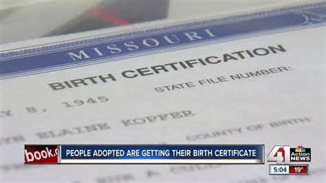 MO adoptees given access to original birth certificates for first time ...