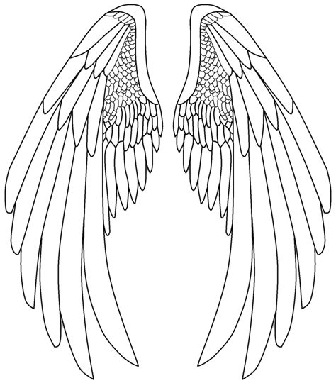 Easy Angel Wings Drawing at GetDrawings | Free download