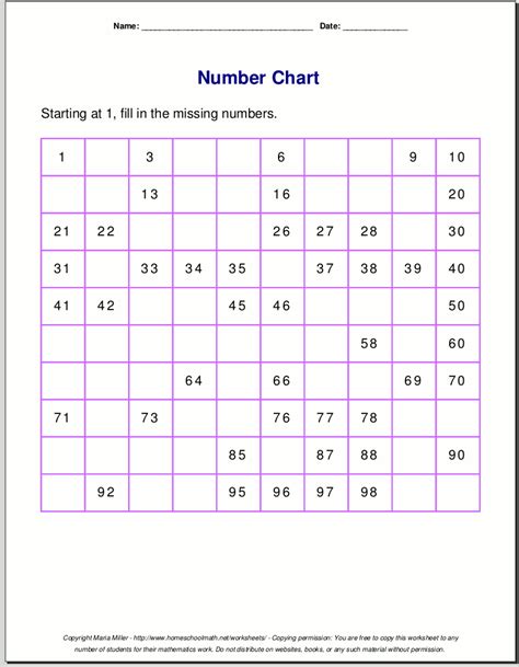 missing number worksheet: Desember 2013