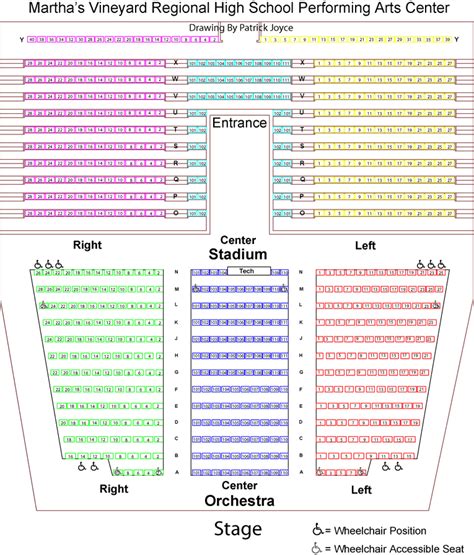 Performing Arts Center Seating Chart - MVRHS