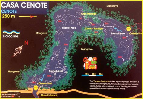 Map Of Cenotes In Yucatan