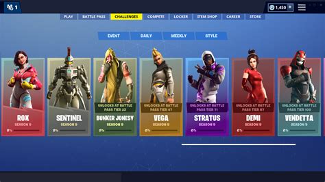 Fortnite Season 9 Skins Challenges Guide - All Cosmetic Variation Unlocks