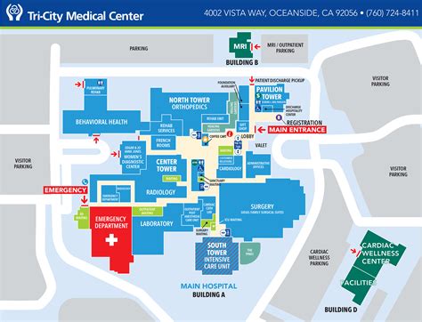 Campus Maps & Locations | Tri-City Medical Center