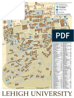 Lehigh University Campus Map Pdf - United States Map