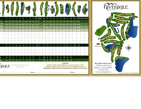 Scorecard - Riverdale Golf Club