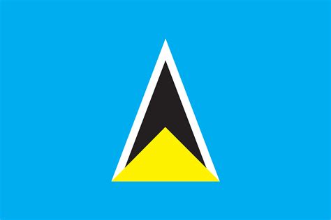 What Do The Colors And Symbols Of The Flag Of Saint Lucia Mean ...