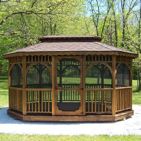 Pine Oval Gazebo | Backyard gazebo, Gazebo, Garden gazebo