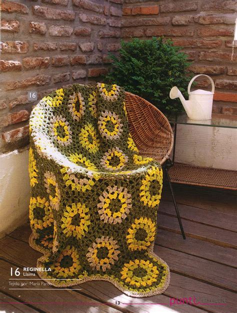 Sunflower Crochet Throw Pattern ⋆ Crochet Kingdom