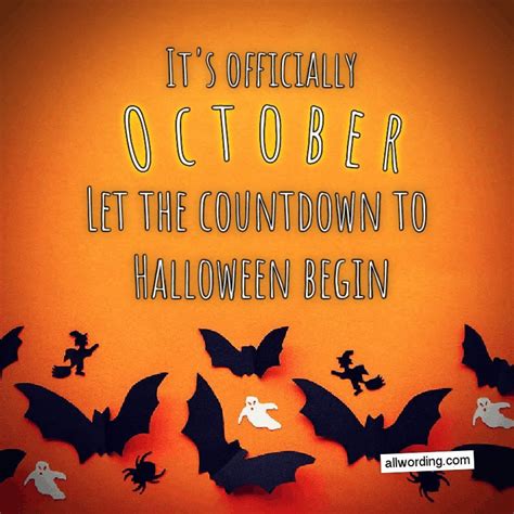 It's officially October. Let the countdown to Halloween begin. # ...