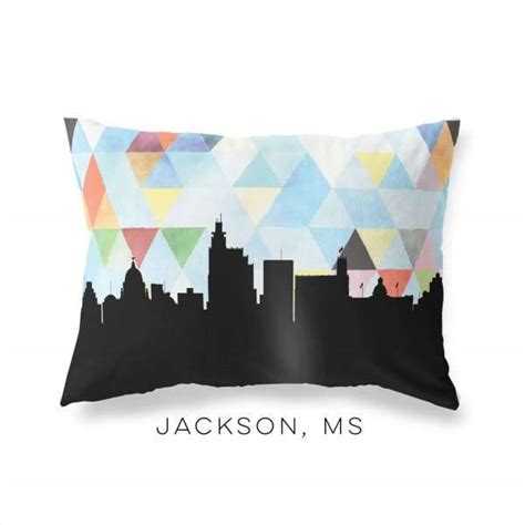 Jackson, Mississippi geometric skyline | wanderlust gifts and home decor