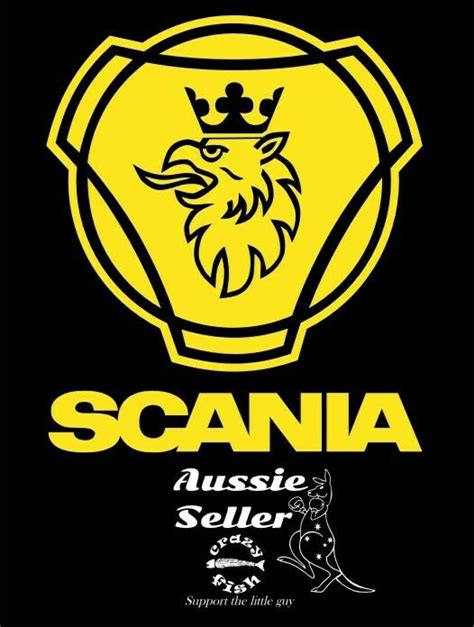 SCANIA decal 170 x 150 mm choose your color - Crazy Fish