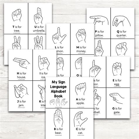 American Sign Language Booklet – Learn in Color