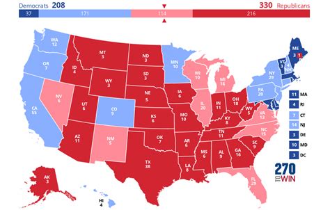 2024 Electoral Map Frontloading hq: the electoral college map (11/4/20 ...