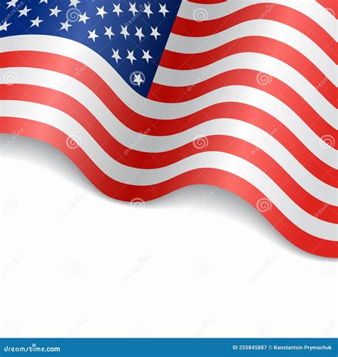 American Flag Wavy Abstract Background. Vector Illustration. Stock ...