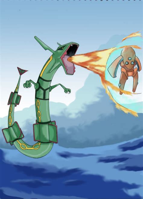 Rayquaza Vs Deoxys Wallpaper I loved rayquaza vs deoxys