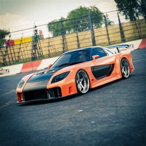 ArtStation - Mazda RX-7 Veilside Fortune