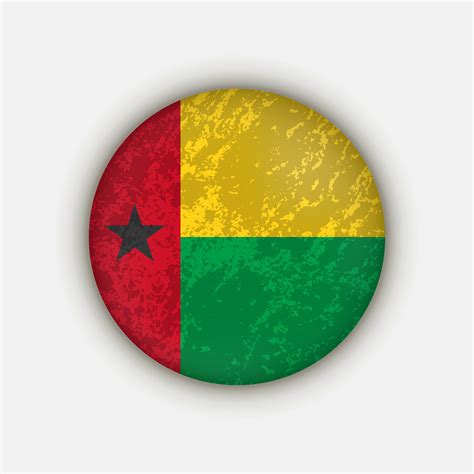 Country Guinea-Bissau. Guinea-Bissau flag. Vector illustration ...