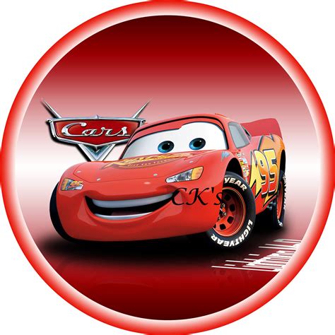 Cars Lightning Mcqueen Cake Topper