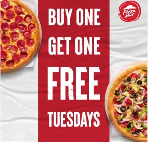 PIZZA HUT TUESDAY OFFERS "BUY ONE GET ONE FREE" - Wow Deals 360