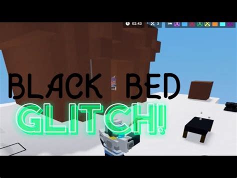 BLACK BED GLITCH! roblox bedwars - YouTube