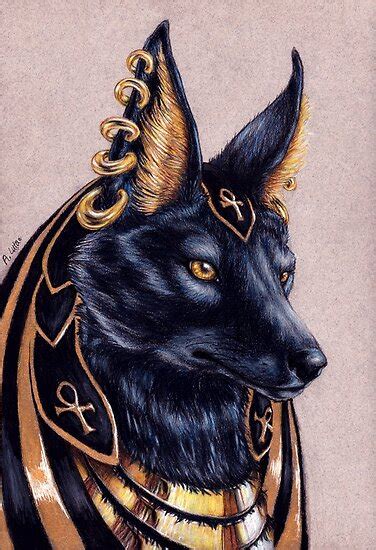 "Anubis - Egyptian Jackal God" Posters by alutac-art | Redbubble